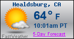 Weather Forecast for Healdsburg, CA