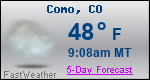 Weather Forecast for Como, CO