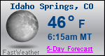 Weather Forecast for Idaho Springs, CO