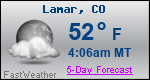 Weather Forecast for Lamar, CO