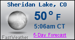 Weather Forecast for Sheridan Lake, CO
