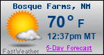Weather Forecast for Bosque Farms, NM