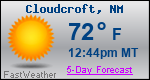 Weather Forecast for Cloudcroft, NM