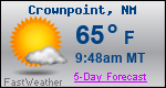 Weather Forecast for Crownpoint, NM