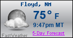 Weather Forecast for Floyd, NM