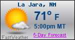 Weather Forecast for La Jara, NM