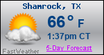 Weather Forecast for Shamrock, TX