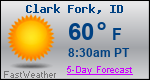 Weather Forecast for Clark Fork, ID
