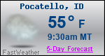 Weather Forecast for Pocatello, ID