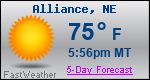 Weather Forecast for Alliance, NE