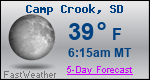 Weather Forecast for Camp Crook, SD