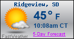 Weather Forecast for Ridgeview, SD