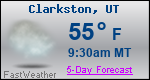 Weather Forecast for Clarkston, UT