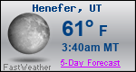 Weather Forecast for Henefer, UT