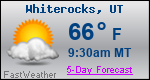 Weather Forecast for Whiterocks, UT