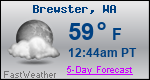 Weather Forecast for Brewster, WA