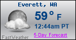 Weather Forecast for Everett, WA