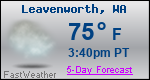 Weather Forecast for Leavenworth, WA