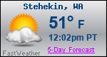 Weather Forecast for Stehekin, WA
