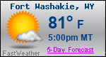 Weather Forecast for Fort Washakie, WY