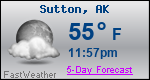 Weather Forecast for Sutton, AK