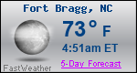 Weather Forecast for Fort Bragg, NC