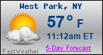 Weather Forecast for West Park, NY