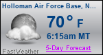 Weather Forecast for Holloman Air Force Base, NM