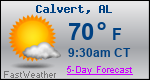 Weather Forecast for Calvert, AL