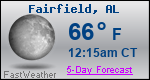 Weather Forecast for Fairfield, AL