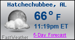 Weather Forecast for Hatchechubbee, AL
