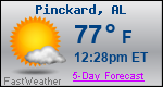 Weather Forecast for Pinckard, AL