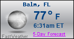 Weather Forecast for Balm, FL