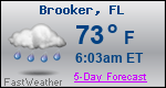 Weather Forecast for Brooker, FL