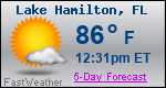Weather Forecast for Lake Hamilton, FL