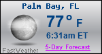 Weather Forecast for Palm Bay, FL