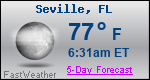 Weather Forecast for Seville, FL