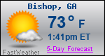 Weather Forecast for Bishop, GA