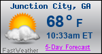 Weather Forecast for Junction City, GA