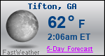 Weather Forecast for Tifton, GA