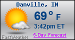Weather Forecast for Danville, IN
