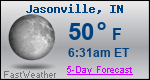 Weather Forecast for Jasonville, IN