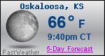 Weather Forecast for Oskaloosa, KS