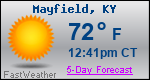 Weather Forecast for Mayfield, KY