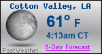 Weather Forecast for Cotton Valley, LA