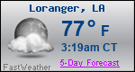 Weather Forecast for Loranger, LA