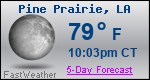 Weather Forecast for Pine Prairie, LA