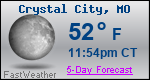 Weather Forecast for Crystal City, MO
