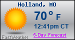 Weather Forecast for Holland, MO