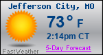 Weather Forecast for Jefferson City, MO